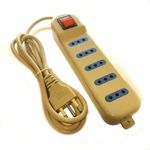 Alargador-5Mts---5-Tomas-Gris-Royaltech-Alargadores