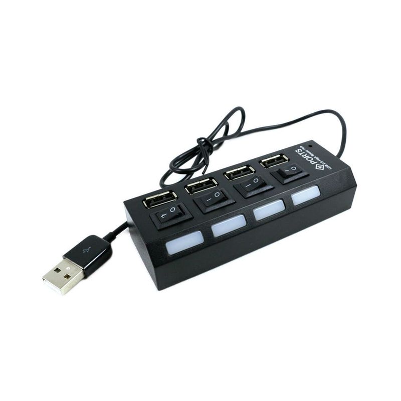 Usb-Hub-4-Puertos-2.0-Cables-Adaptadores-y-Hub