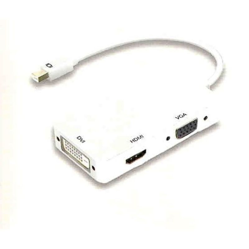 NEXIOA ADAPTADOR MINI DISPLAYPORT 4K A HDMI VGA DVI casaroyal.cl