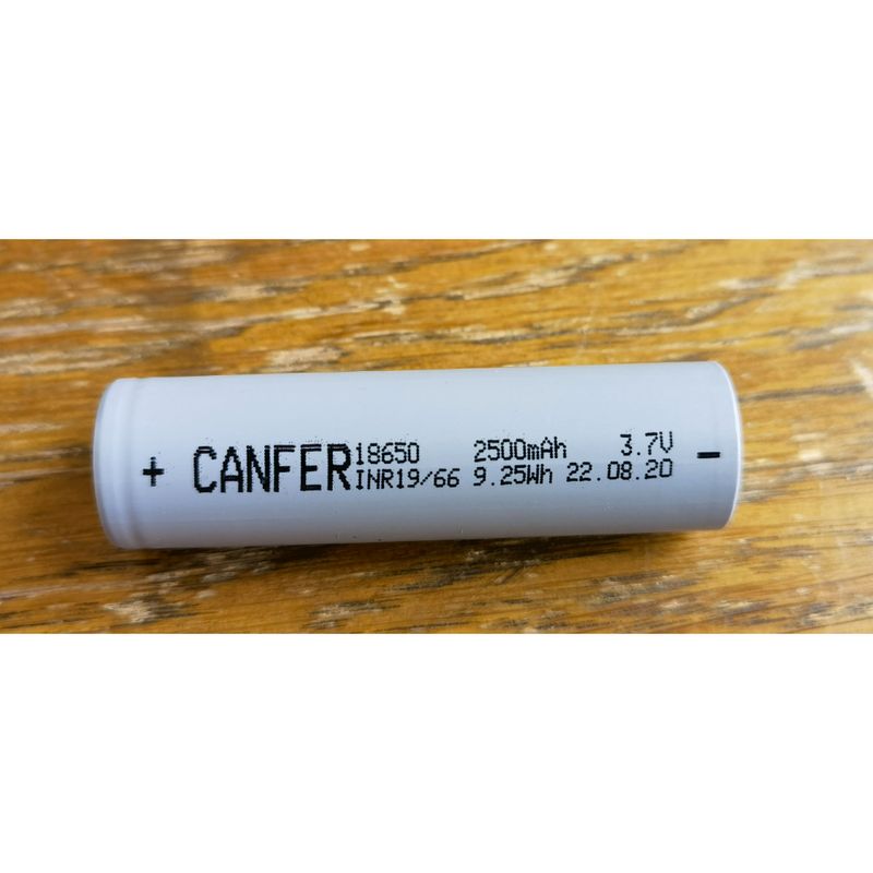 PILA LITHIUM 18650 RECARGABLE 2500MAH 3.7V