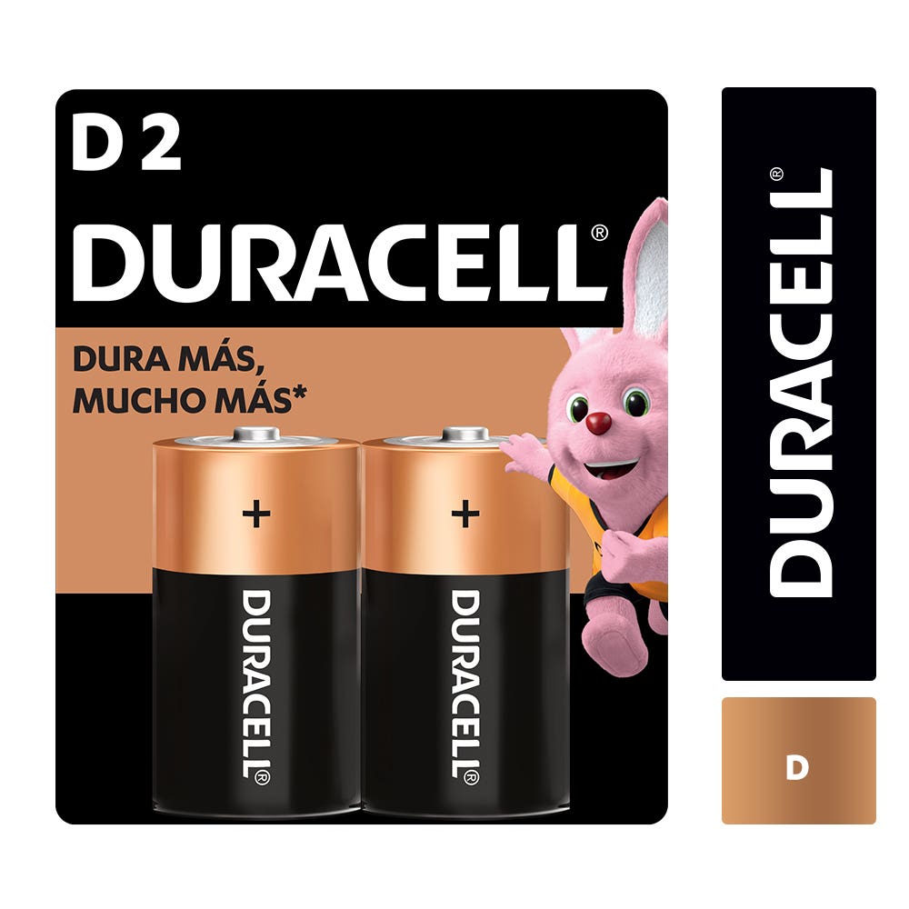 DURACELL BLISTER PILAS TAMANO D X2