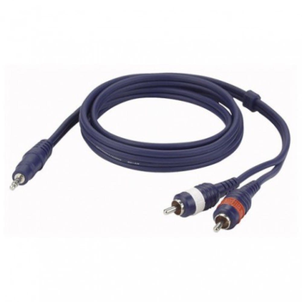 DAP AUDIO CABLE AUDIO 3.5 ST A 2RCA 1.5MTS