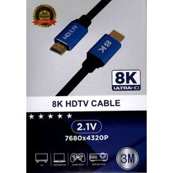CABLE HDMI ULTRA HD 8K, 3MTS