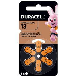 DURACELL PILA AUDÍFONO N13  BLISTER X6