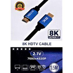CABLE HDMI ULTRA HD 8K, 1,5MTS