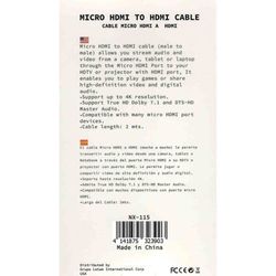 NEXIOA CABLE MICRO HDMI A HDMI 4K