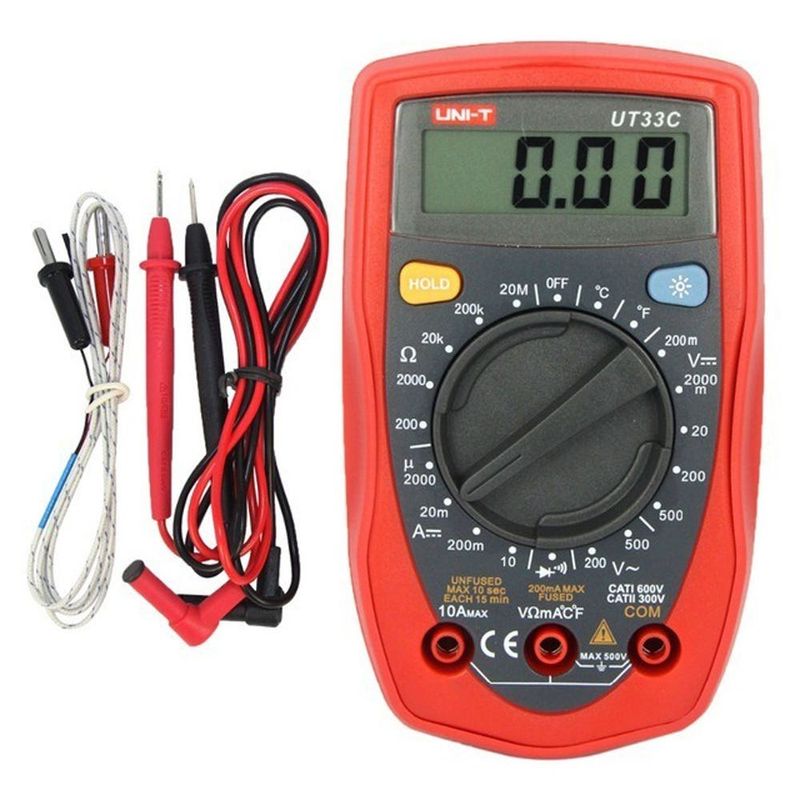 Multitester--Con-Termocupla-Ut-33C-Unit-Instrumentos-de-Medicion