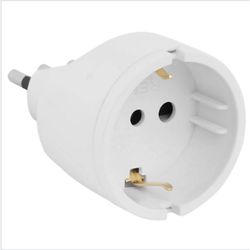 REMA ADAPTADOR SCHUKO 10A 250V BLANCO