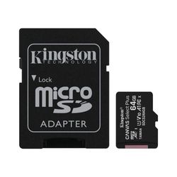 KINGSTON TARJETA DE MEMORIA MICRO-SD 64GB  CANVAS SELECT PLUS UHS-I HC CLASE 10 U1 /ADAPTADOR SD