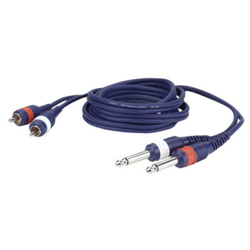 Cable-Audio-2Rca-A-2Plug-Mono-3Mts-Dap-Audio-Cables-Parlantes