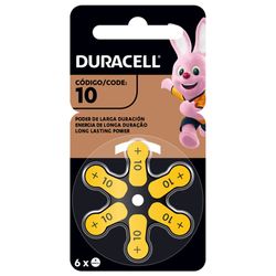 DURACELL PILA AUDÍFONO N10 BLISTER X6