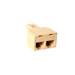 ADAPTADOR TELELEFONICO 1M-2HEMBRAS