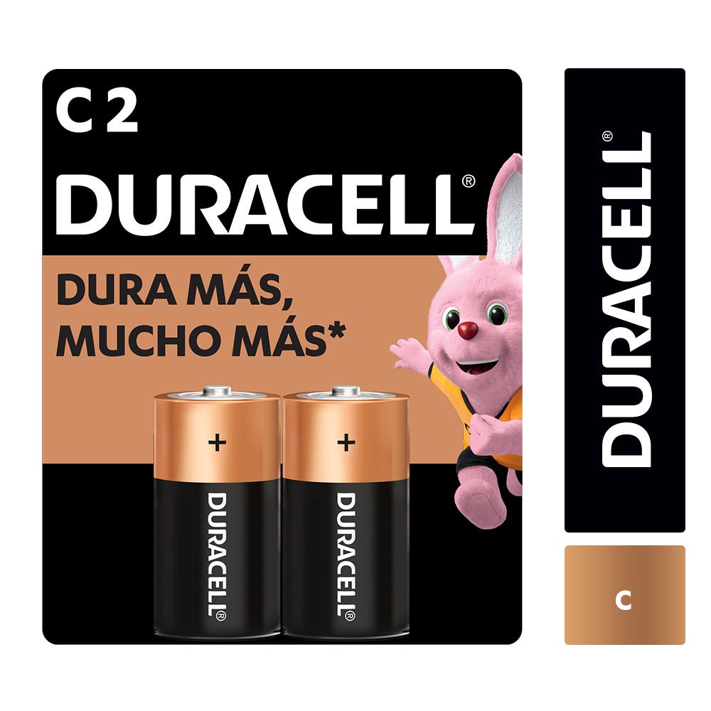 DURACELL BLISTER PILAS TAMANO C X2