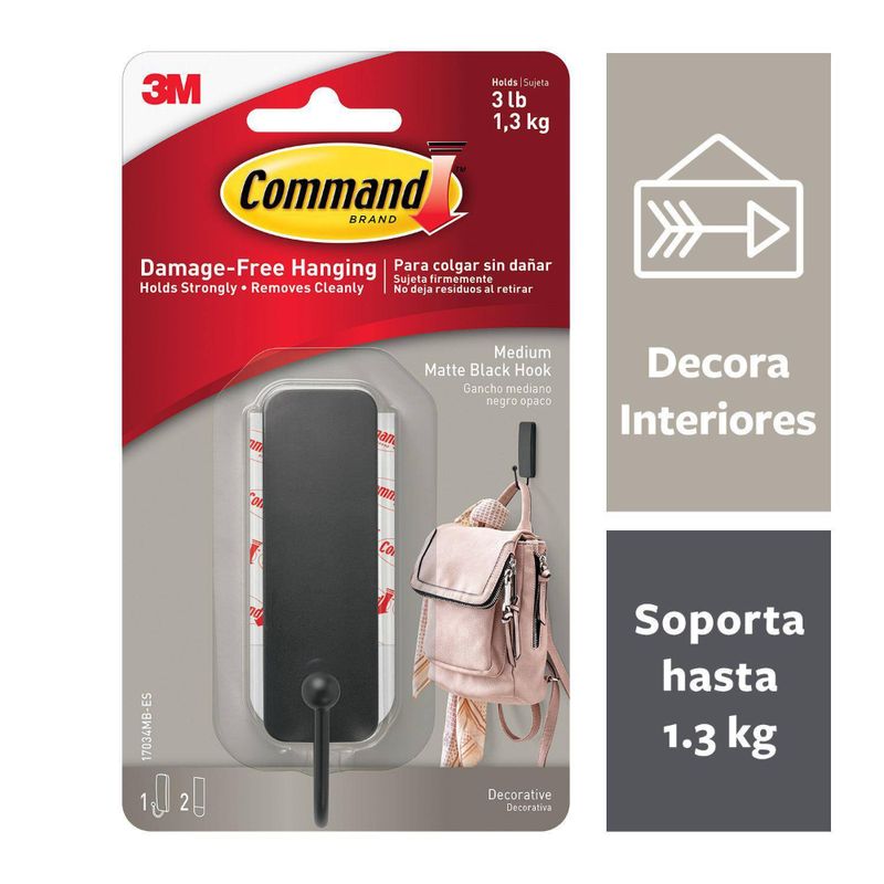 Gancho-Adhesivo-Negro-Mate-X1-Command-Cintas-Ganchos-y-Pegamentos