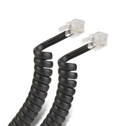 ALARGADOR TELEFONICO 15 RETRACTIL 4P4C BLACK