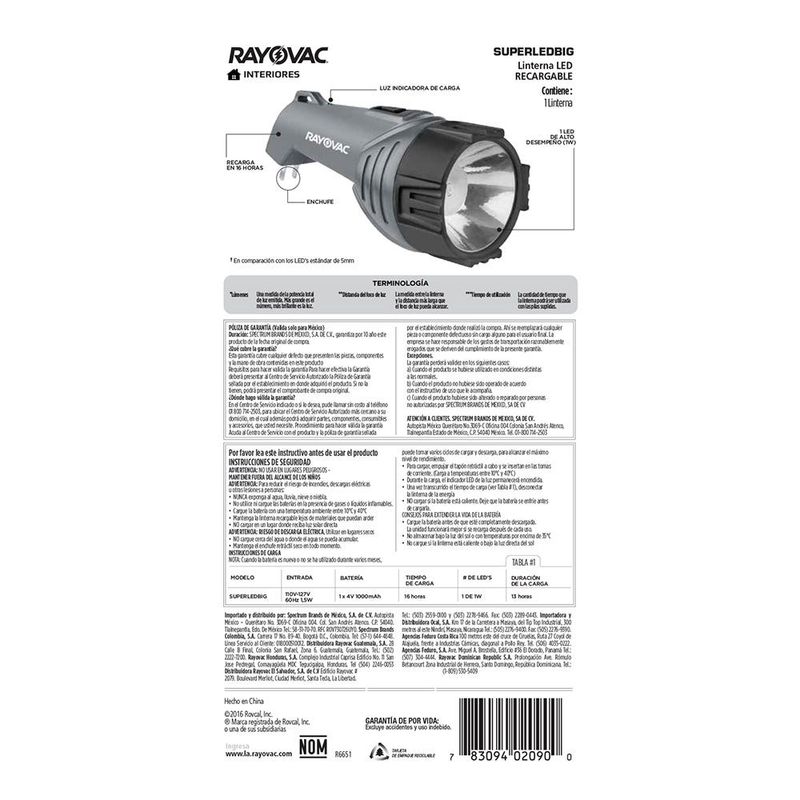 Linterna-Recargable-1W-100L-Hasta-154Mts-Rayovac-Linternas-y-Lamparas