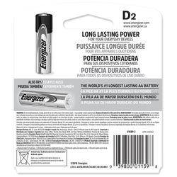 ENERGIZER BLISTER PILAS TAMANO D X 2