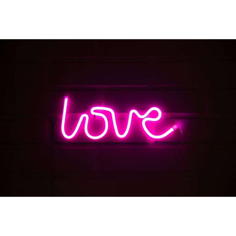 Letrero-Estilo-Neon-Love--Rosado-Usb-34X14Cm--Letreros