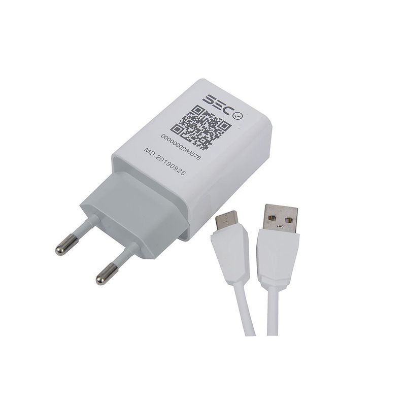 Tecmaster-Tm-200516-Cargador-De-Pared-Quick-Charge---Cable-Usb-C-Cargadores-de-Telefonia