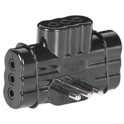 RITTIG ENCHUFE TRIPLE PLANO C/TIERRA BLACK
