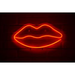 LETRERO ESTILO NEON BOCA GRANDE (ROJO/USB/53X28CM)