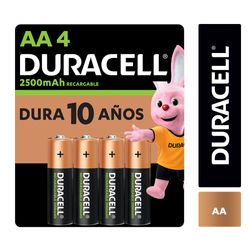 DURACELL BLISTER PILAS RECARGABLES 2500MAH AA X4