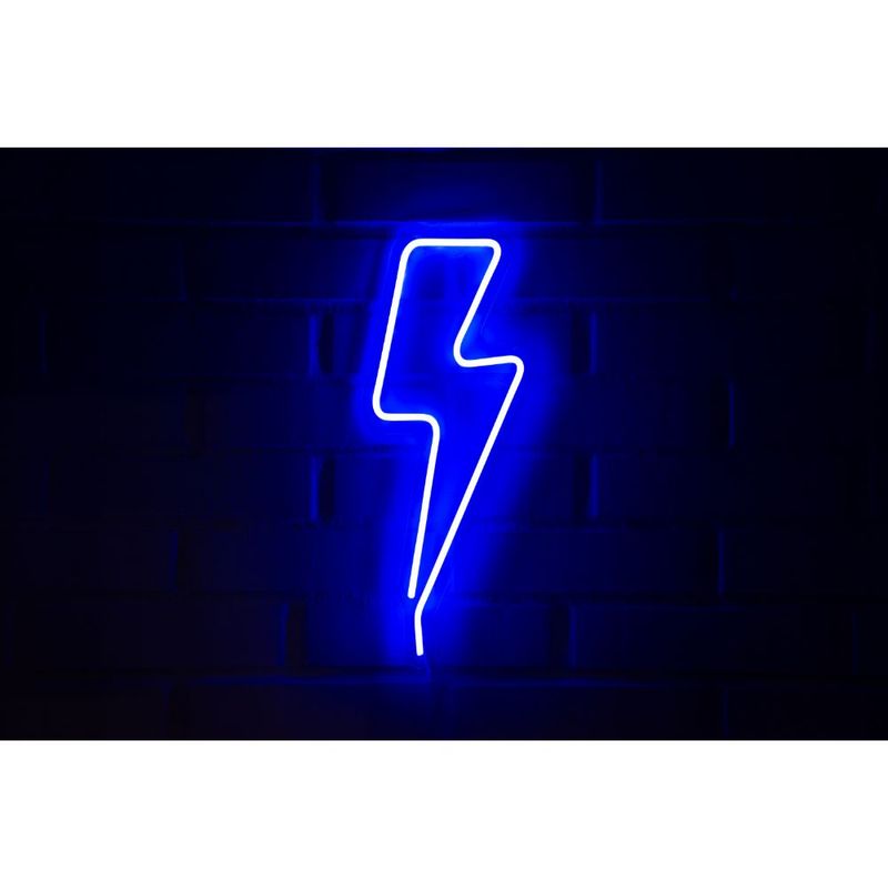 Letrero-Estilo-Neon-Rayo-Grande--Azul-Usb-195X51Cm--Letreros