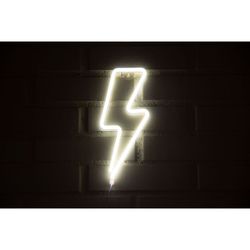 LETRERO ESTILO NEON RAYO (BLANCO/USB/34,5X13CM)