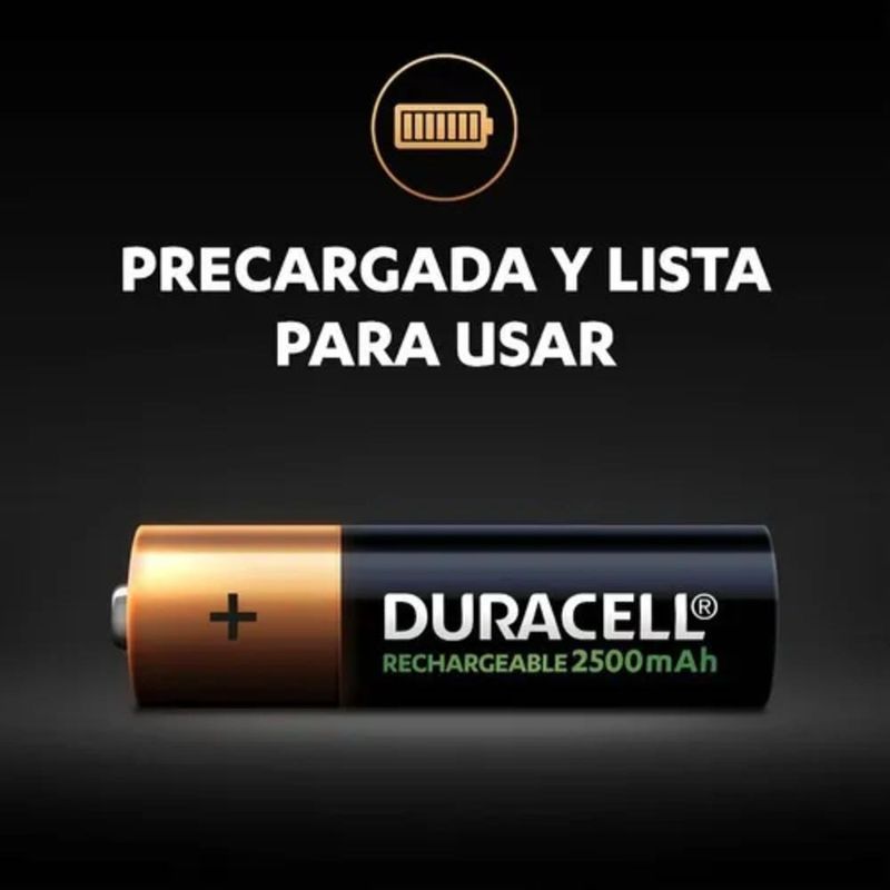 Pack De Pilas AA Recargables DURACELL X2