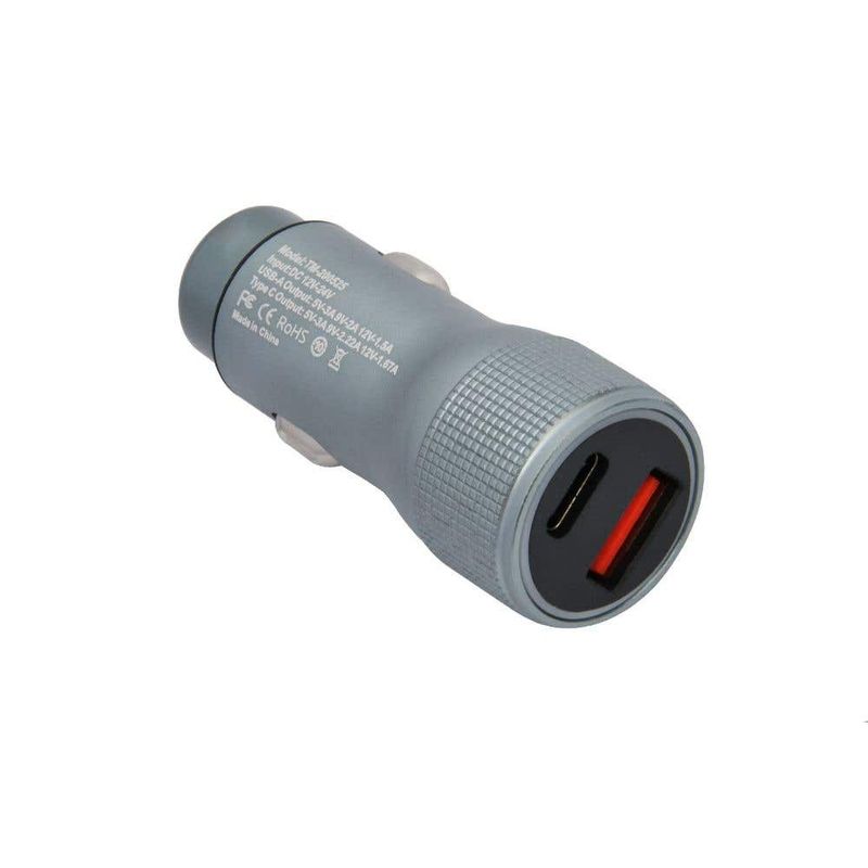 Cargador-Usb-Super-Rapido-Para-Automovil-Tecmaster-Con-2-Usb.-Usb-C---Usb-A-Cargadores-de-Telefonia