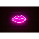 Letrero Estilo Neon Boca (Rosado/Usb/26,5X14Cm) Letreros