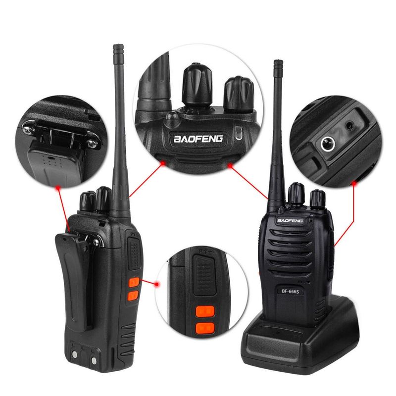 Radio Transmisor Porttil Baofeng  Bf-666S Cod. 7246 Intercomunicadores