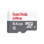 Tarjeta De Memoria Micro-Sd 64Gb Sandisk Ultra Xc Clase 10 /Adaptador Sd Tarjetas de Memoria