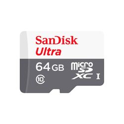 SANDISK TARJETA DE MEMORIA MICRO-SD 64GB  ULTRA XC CLASE 10 /ADAPTADOR SD