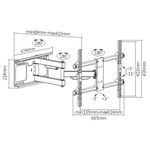 Soporte-Lcd-37P---70P-Muro-Ajustable-Movible-Brateck-33-A-50