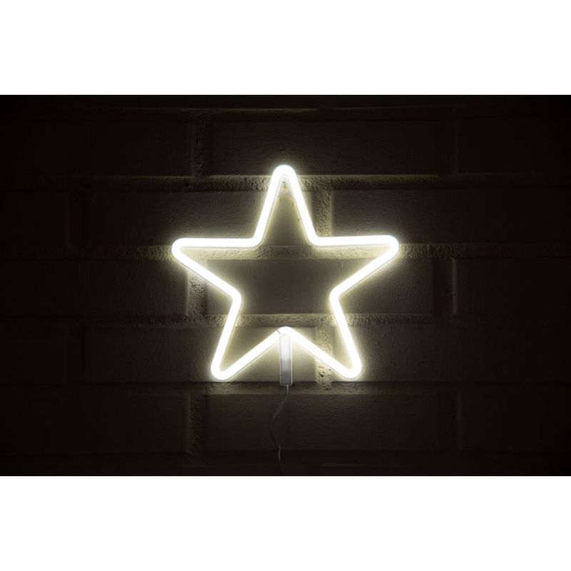 Letrero-Estilo-Neon-Estrella--Blanco-Usb-275X268Cm--Letreros