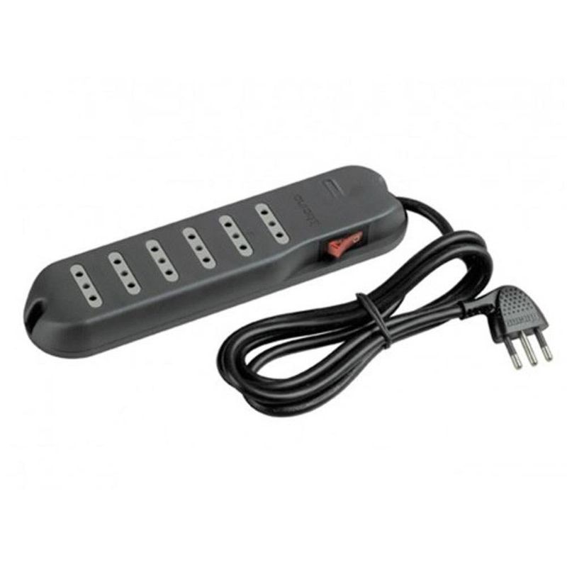 Alargador-5Mts---6-Tomas-Negro---Luz-Indicadora-Bticino-Alargadores