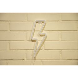 LETRERO ESTILO NEON RAYO (MORADO/USB/34,5X13CM)
