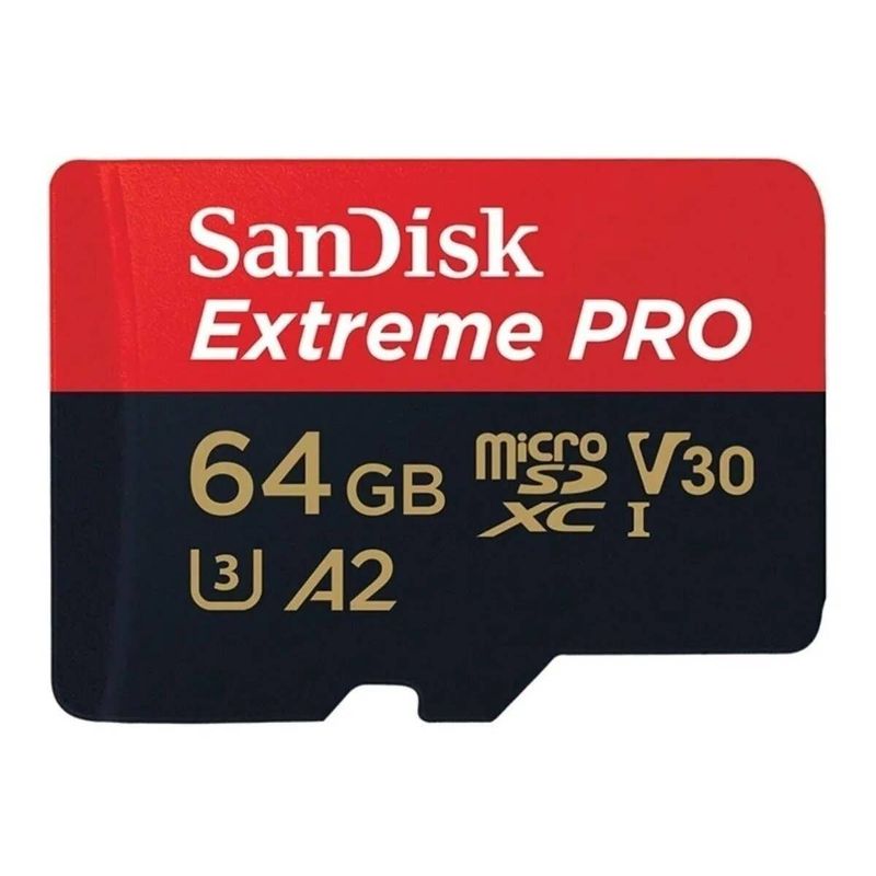 Tarjeta-De-Memoria-Micro-Sdxc-64Gb-Sandisk-Extreme-Pro-Uhs-I-C10-U3-V30-A2--Adaptador-Sd-Tarjetas-de-Memoria