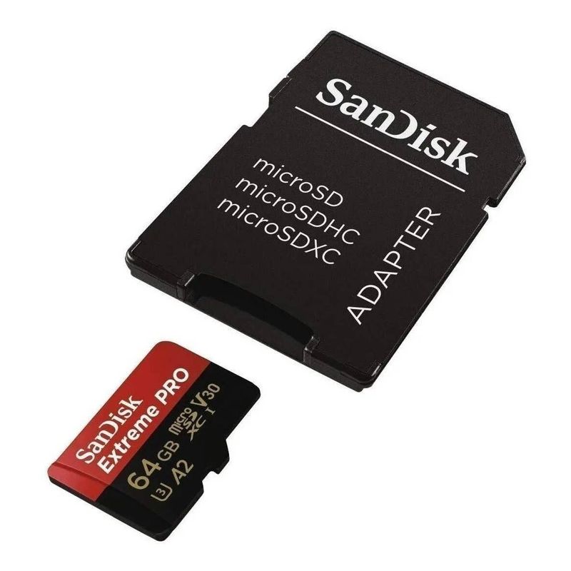 Tarjeta-De-Memoria-Micro-Sdxc-64Gb-Sandisk-Extreme-Pro-Uhs-I-C10-U3-V30-A2--Adaptador-Sd-Tarjetas-de-Memoria
