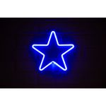 Letrero-Estilo-Neon-Estrella--Azul-Usb-275X268Cm--Letreros