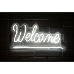 LETRERO ESTILO NEON WELCOME (USB/35,5X60,9CM)