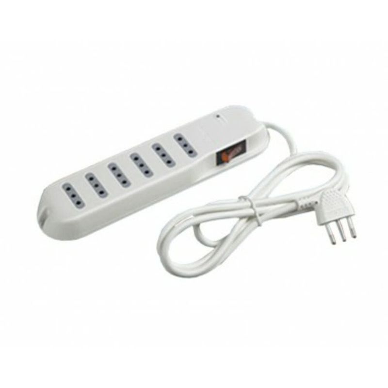 Alargador-3Mts---5Tomas-Blanco---Luz-Indicadora-Bticino-Alargadores