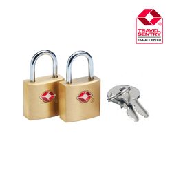 GO TRAVEL PAR CANDADOS TSA BRONCE CON LLAVE