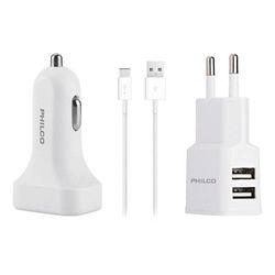 PHILCO KIT CARGADOR USB TIPO C CERTIFICADO