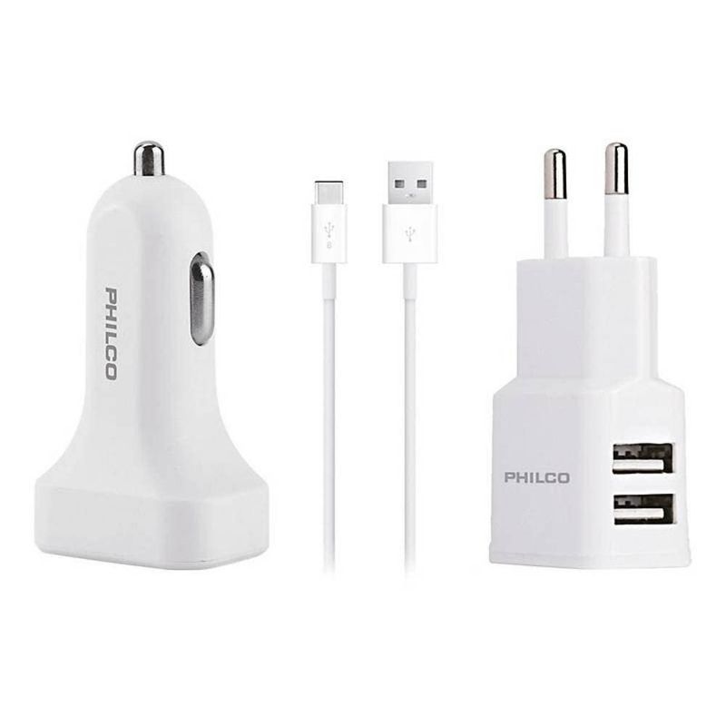 Kit Cargador Usb Tipo C Certificado Philco Cargadores de Telefonía