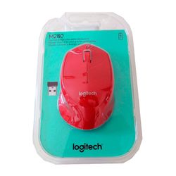 LOGITECH MOUSE INALAMBRICO USB  M280 ROJO