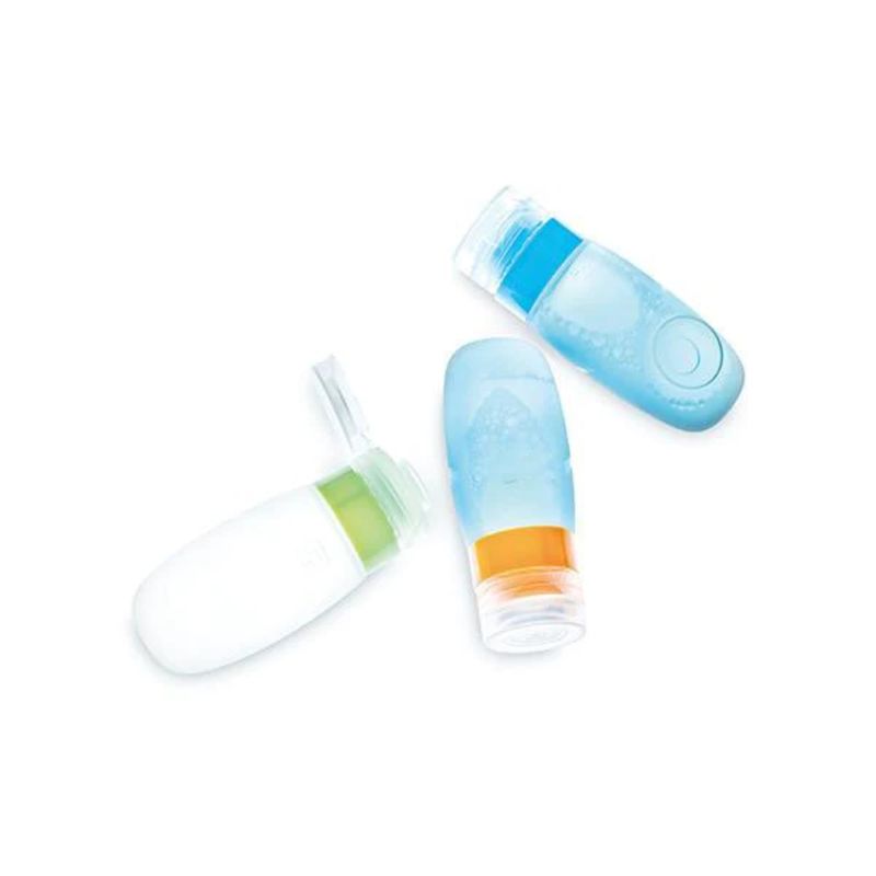 Trio-Botellas-De-Silicona-Infaltables-Para-Viajar