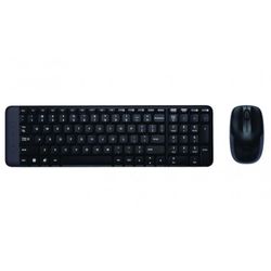LOGITECH COMBO TECLADO+MOUSE INALAMBRICO USB  220 BLACK