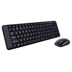 LOGITECH COMBO TECLADO+MOUSE INALAMBRICO USB  220 BLACK